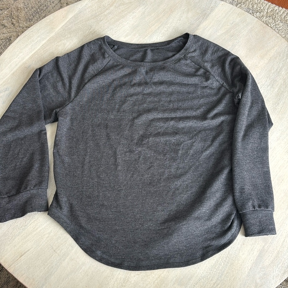 Dark gray medium crew neck sweatshirt- very soft and lightweight